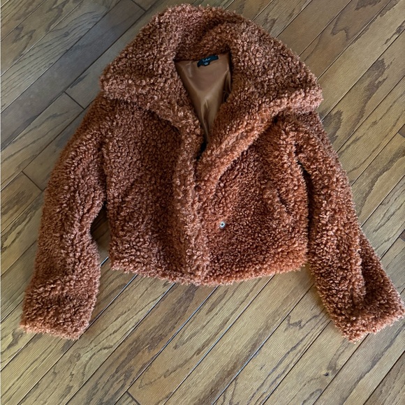 Lulu’s Brown Sherpa Jacket - Picture 1 of 4